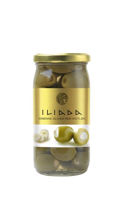 ILIADA Green Olives Stuffed with Garlic