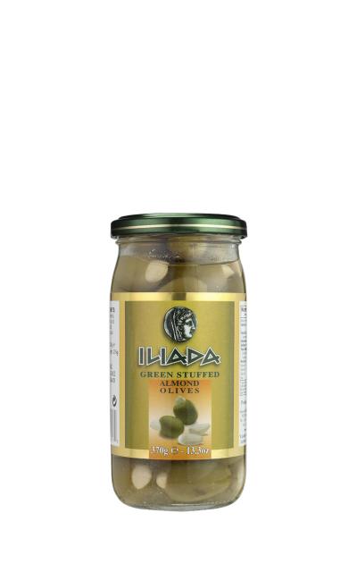 ILIADA Green Olives Stuffed with Almond