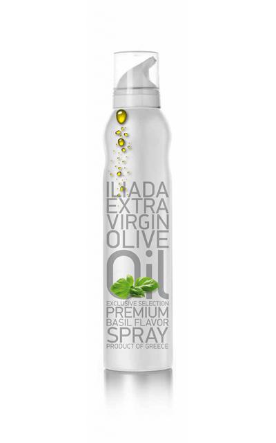 ILIADA Extra Virgin Olive Oil with basil flavour SPRAY