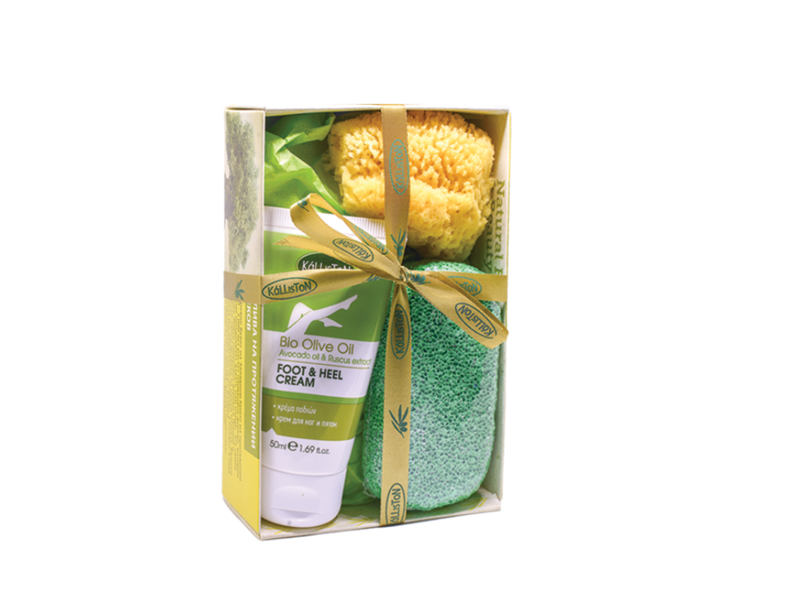 Foot & Heel Cream 50ml + Pumice + Sponge